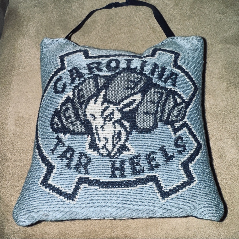 Carolina Tar Heels Decorative Pillow 7” x 7” with hanger